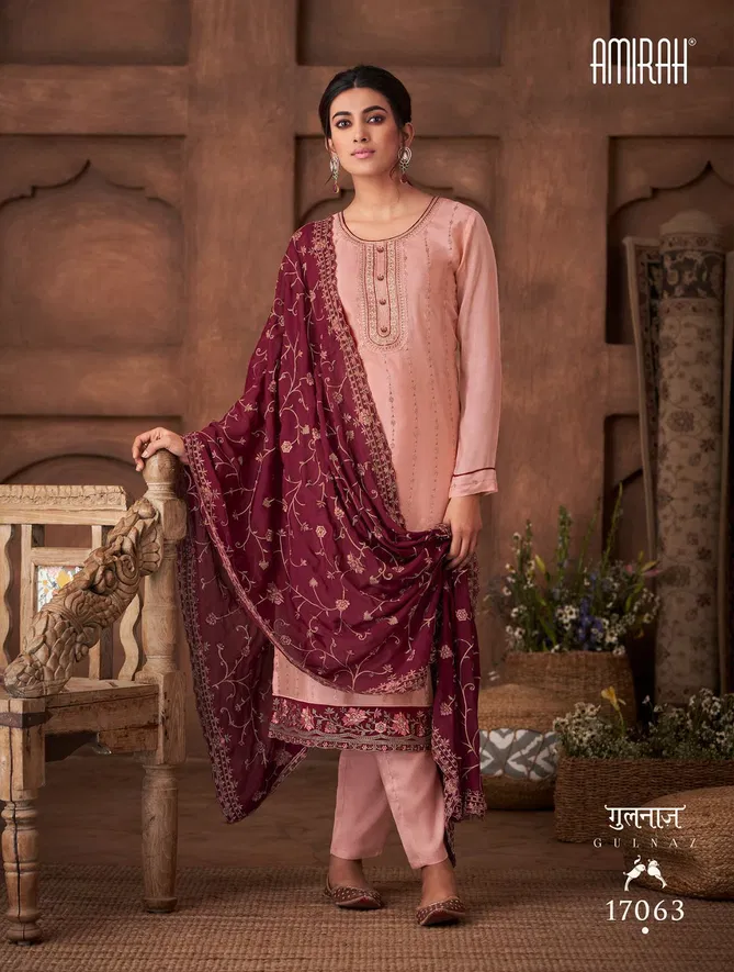 Amirah Gulnaz Vol 2 Chinnon Silk Designer Salwar Kameez Catalog